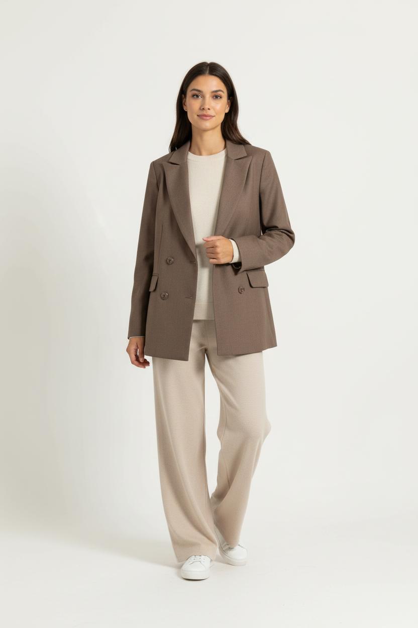Blazer Marron - Taille S/36 de la marque Laura Laval | PARAD97825 - Vendu par Paradigme - Image 1