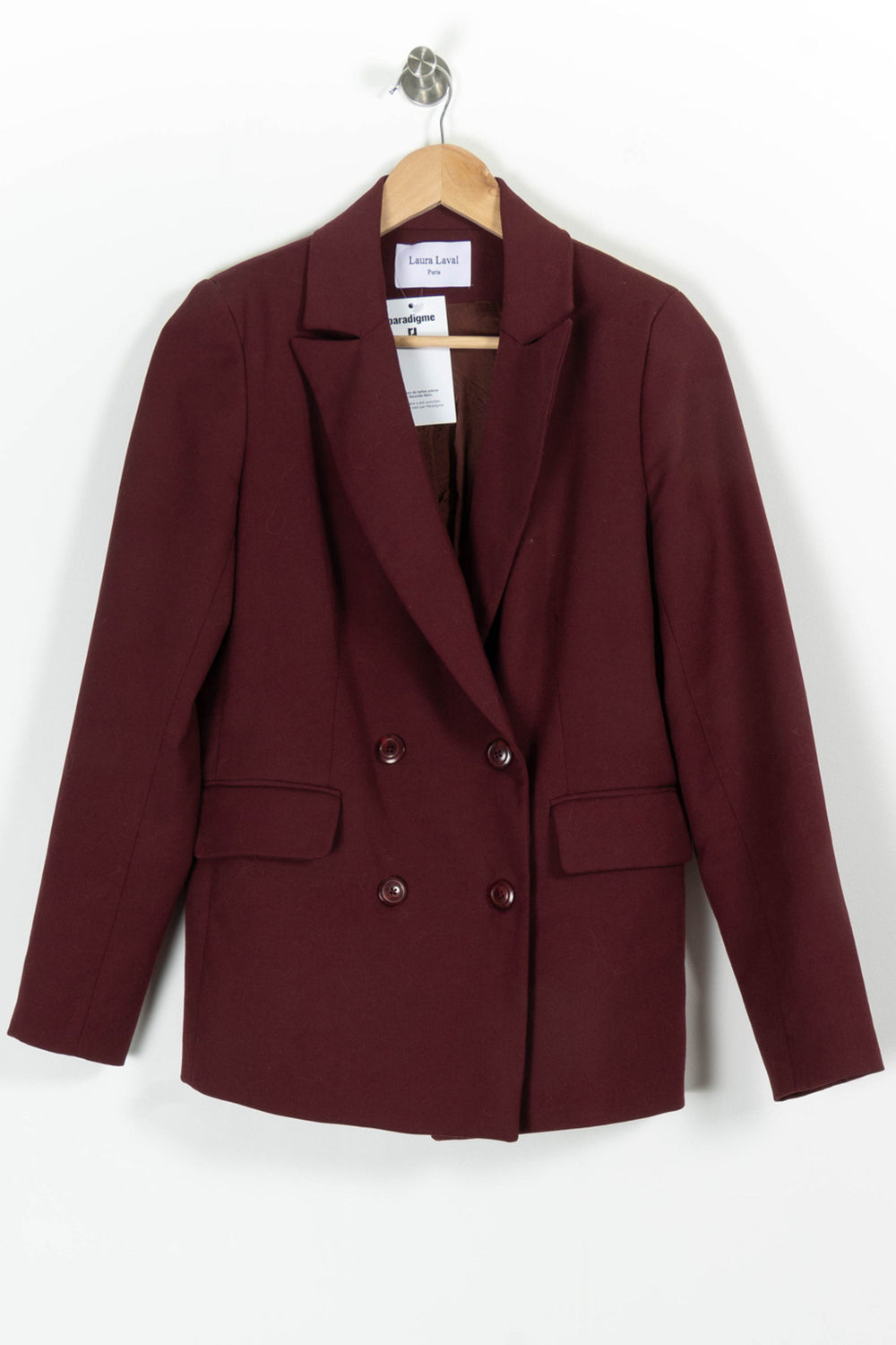 Blazer Bordeaux - Taille M/38 de la marque Laura Laval | PARAD97826 - Vendu par Paradigme - Image 2