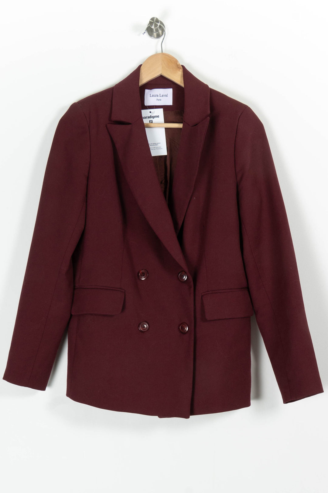 Blazer Bordeaux - Taille M/38 de la marque Laura Laval | PARAD97826 - Vendu par Paradigme - Image 2