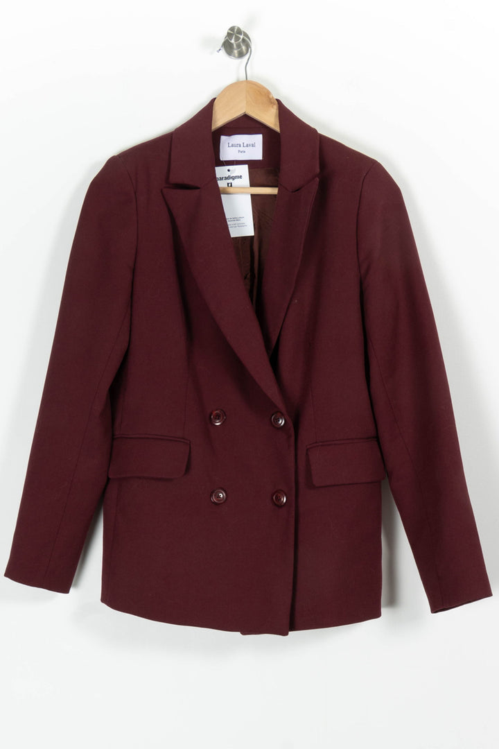Blazer Bordeaux - Taille M/38 de la marque Laura Laval | PARAD97826 - Vendu par Paradigme - Image 2