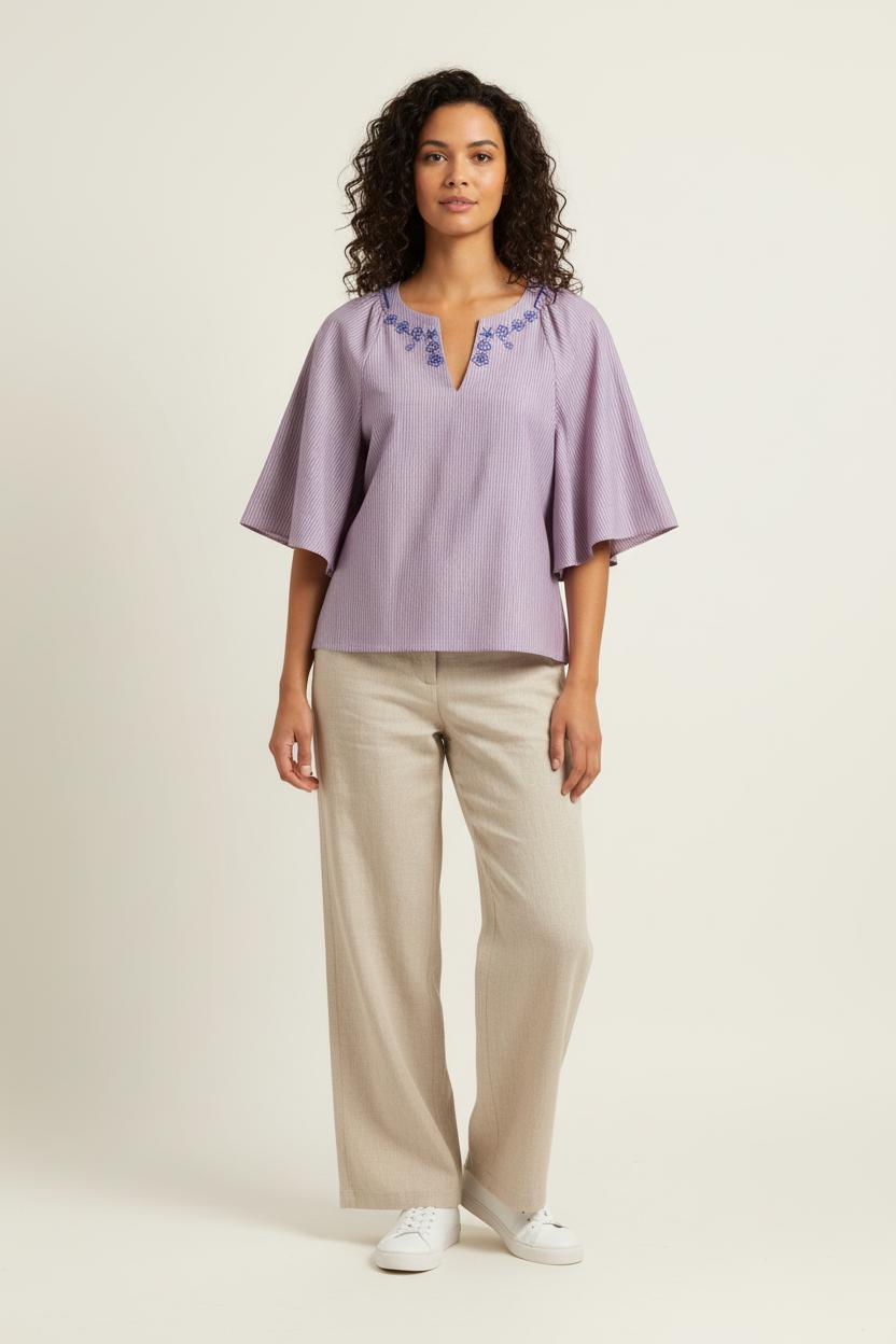Blouse Violette et Bleue - Taille S/36 de la marque Karl Marc John | PARAD97827 - Vendu par Paradigme - Image 1
