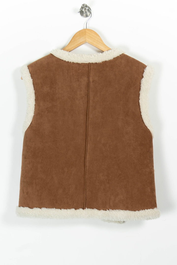 Gilet Sans Manches Marron et Beige - Taille S/36 de la marque Grace & Mila | PARAD97829 - Vendu par Paradigme - Image 4