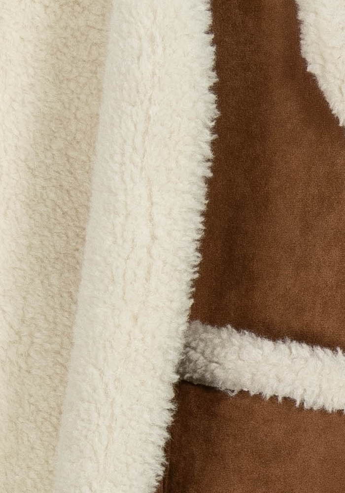 Gilet Sans Manches Marron et Beige - Taille S/36 de la marque Grace & Mila | PARAD97829 - Vendu par Paradigme - Image 3