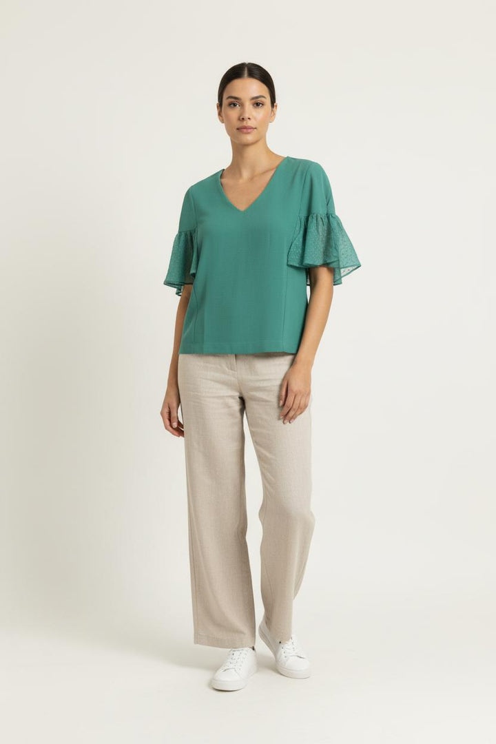 Blouse Verte - Taille XS/34 de la marque Karl Marc John | PARAD97837 - Vendu par Paradigme - Image 1