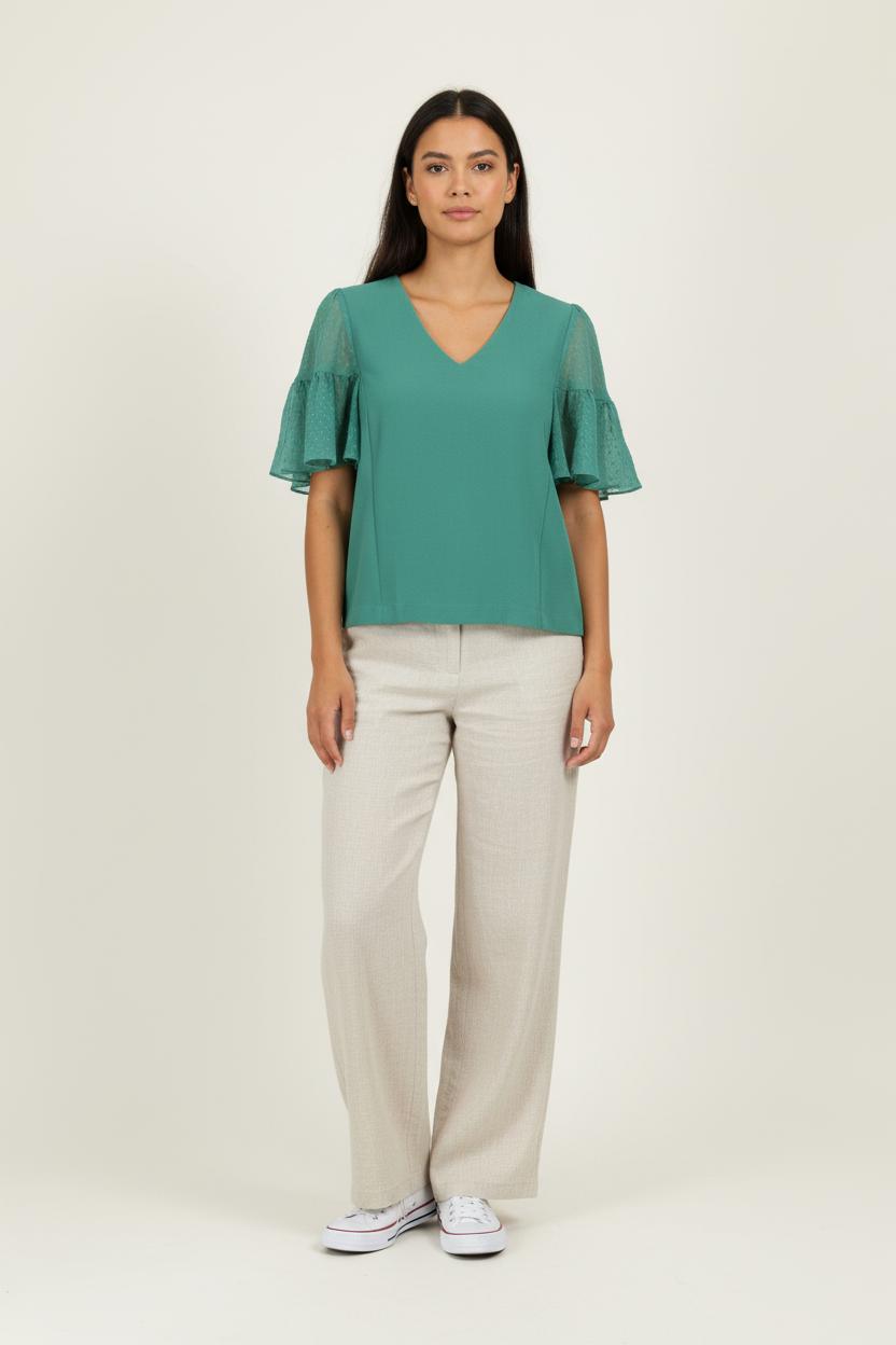 Blouse Verte - Taille XS/34 de la marque Karl Marc John | PARAD97840 - Vendu par Paradigme - Image 1