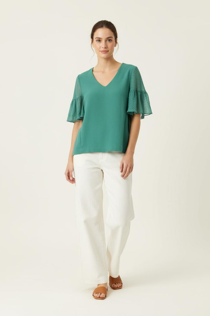 Blouse Verte - Taille S/36 de la marque Karl Marc John | PARAD97843 - Vendu par Paradigme - Image 1