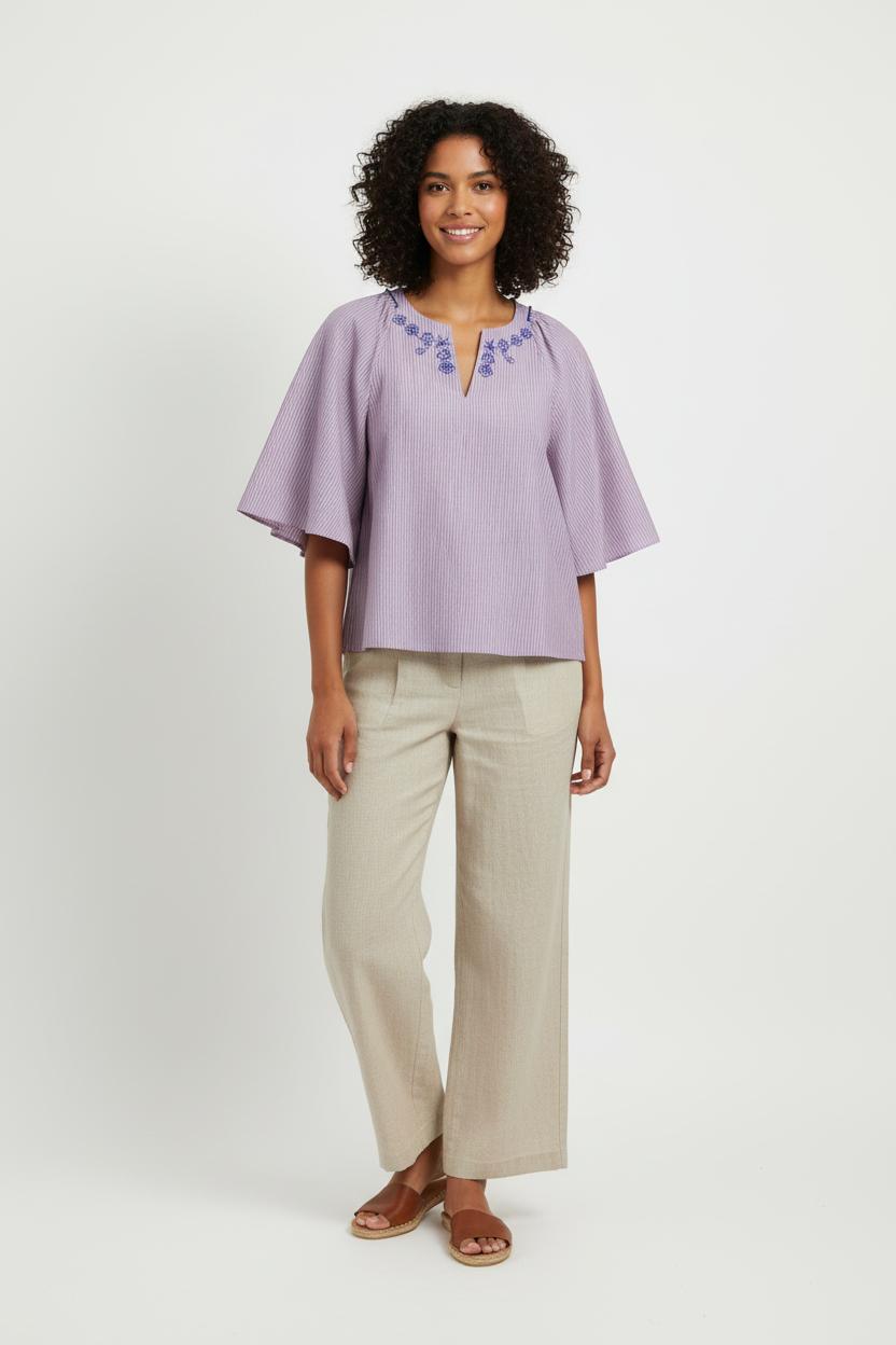 Blouse Violette et Bleue - Taille XS/34 de la marque Karl Marc John | PARAD97844 - Vendu par Paradigme - Image 1