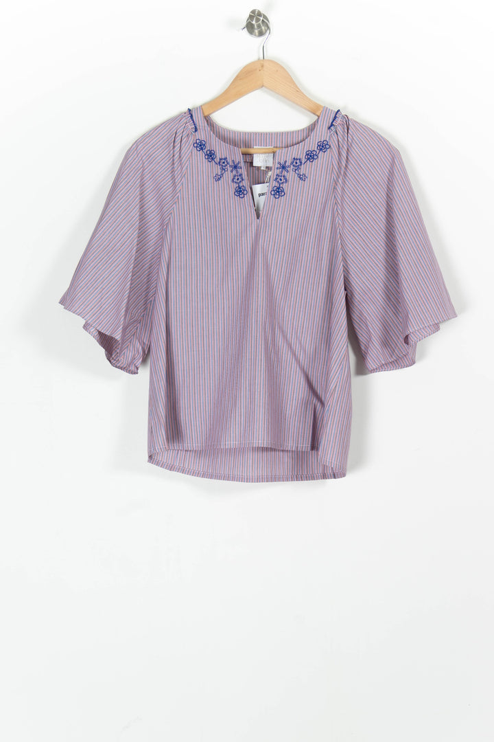 Blouse Violette et Bleue - Taille XS/34 de la marque Karl Marc John | PARAD97844 - Vendu par Paradigme - Image 2
