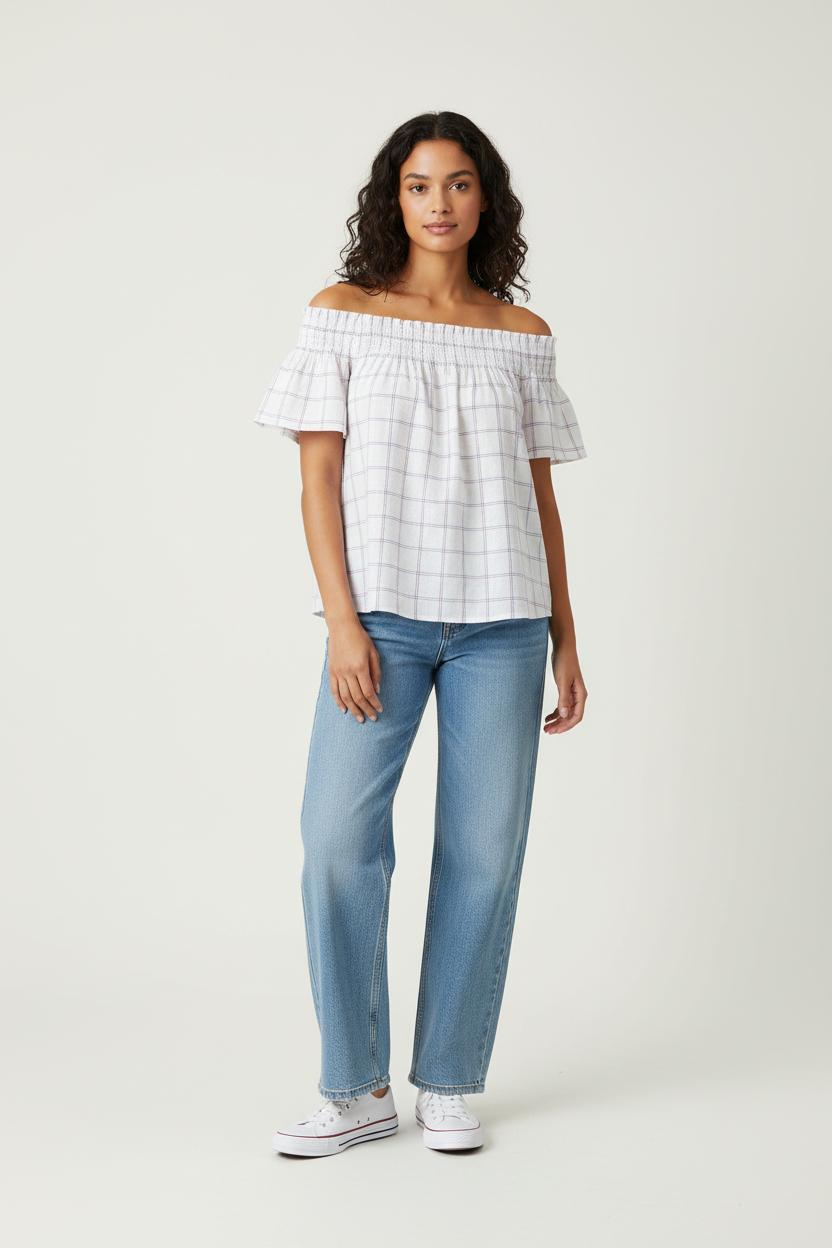 Blouse Blanche et Violette - Taille L/40 de la marque Karl Marc John | PARAD97845 - Vendu par Paradigme - Image 1