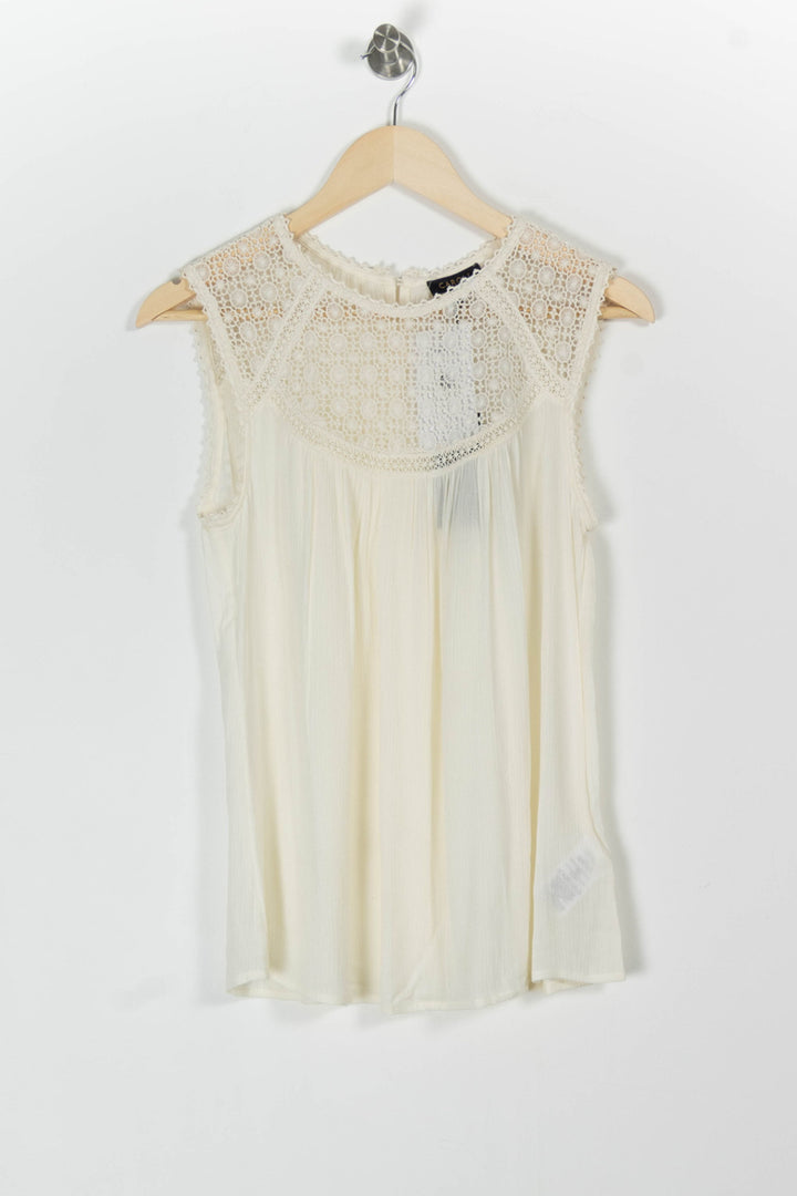 Blouse Blanche - Taille M/38 de la marque Caroll | PARAD97853 - Vendu par Paradigme - Image 2