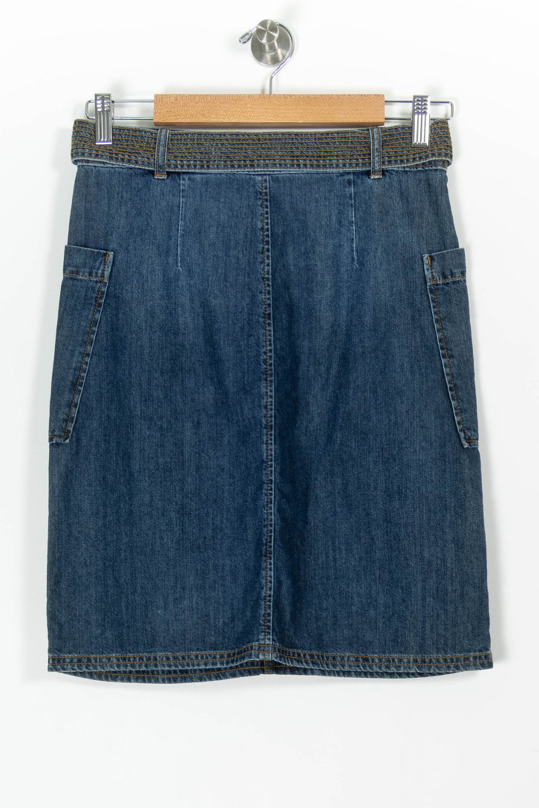 Jupe en Jean Bleue - Taille S/36 de la marque Caroll | PARAD97854 - Vendu par Paradigme - Image 4