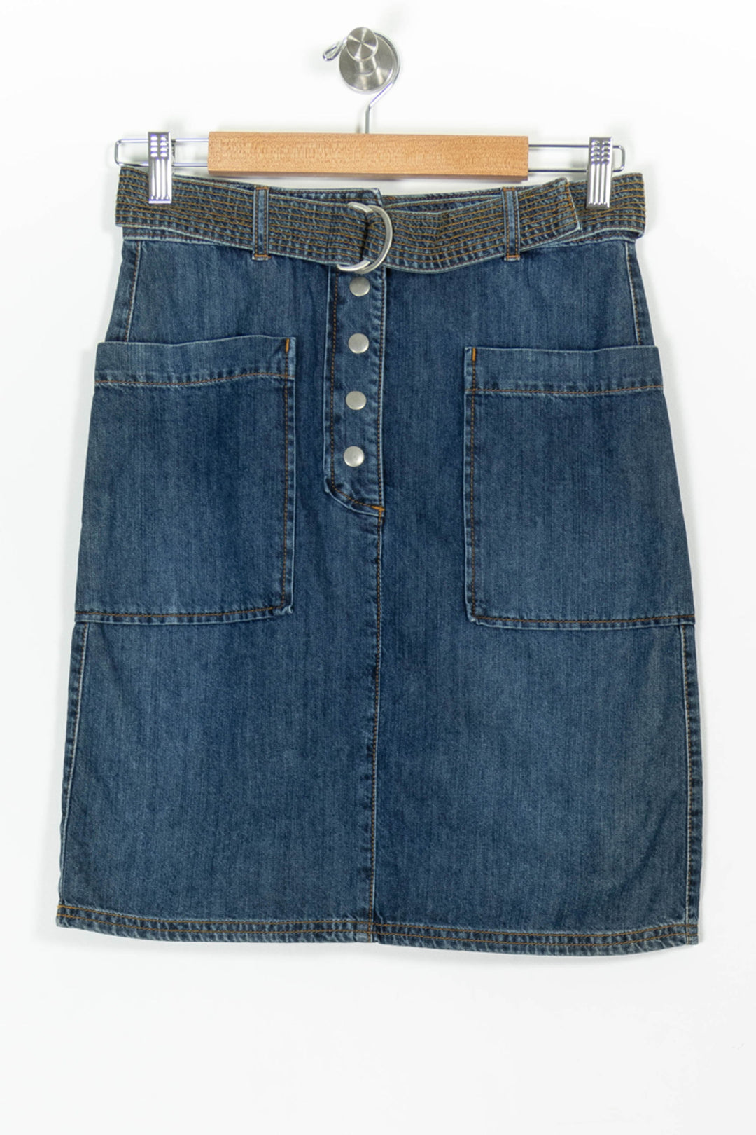 Jupe en Jean Bleue - Taille S/36 de la marque Caroll | PARAD97854 - Vendu par Paradigme - Image 2
