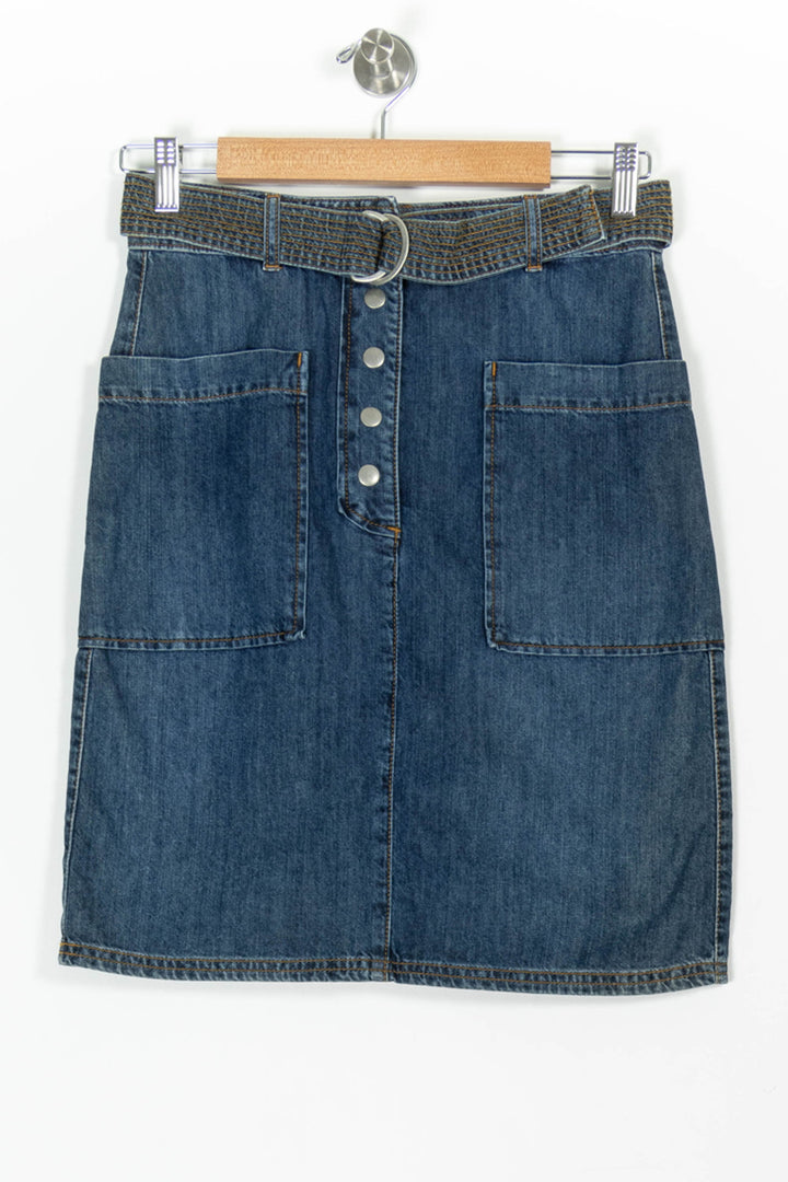 Jupe en Jean Bleue - Taille S/36 de la marque Caroll | PARAD97854 - Vendu par Paradigme - Image 2