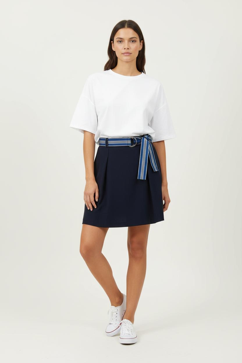 Jupe Plissée Bleue - Taille M/38 de la marque Claudie Pierlot | PARAD97862 - Vendu par Paradigme - Image 1