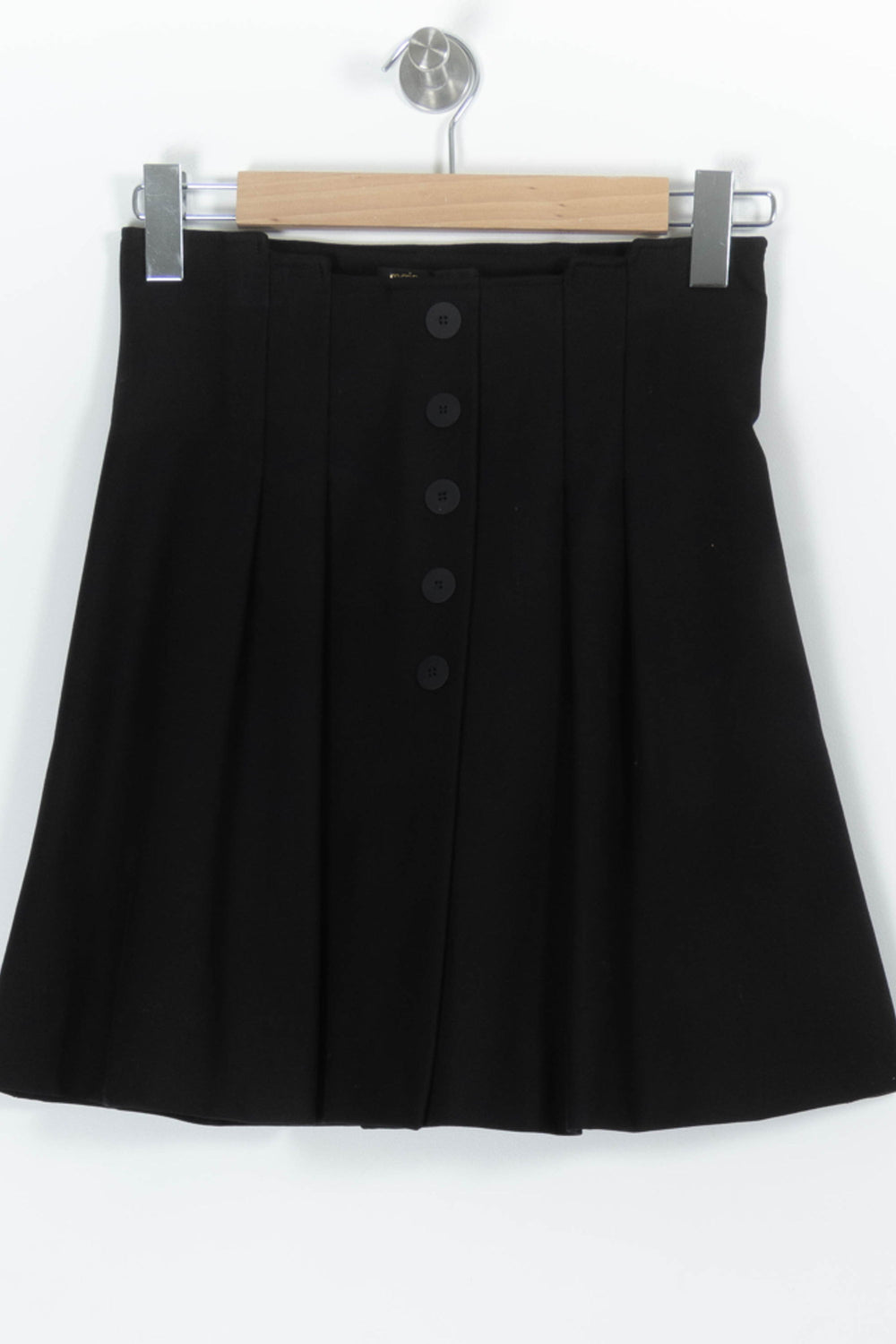 Jupe Plissée Noire - Taille M/38 de la marque Maje | PARAD97863 - Vendu par Paradigme - Image 2