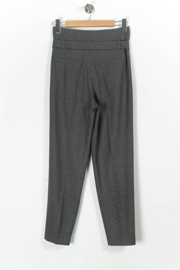 Pantalon Tailleur Gris - Taille S/36 de la marque Caroll | PARAD97865 - Vendu par Paradigme - Image 4