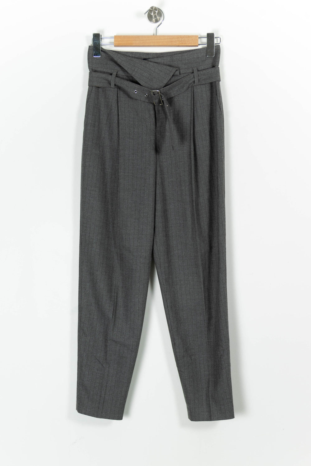 Pantalon Tailleur Gris - Taille S/36 de la marque Caroll | PARAD97865 - Vendu par Paradigme - Image 2