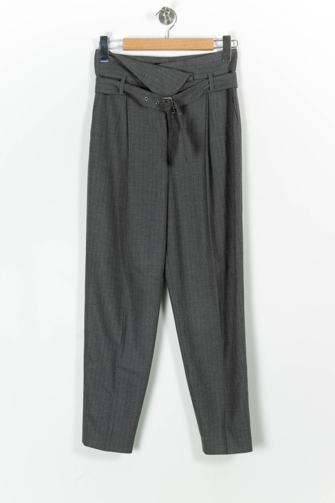 Pantalon Tailleur Gris - Taille S/36 de la marque Caroll | PARAD97865 - Vendu par Paradigme - Image 2