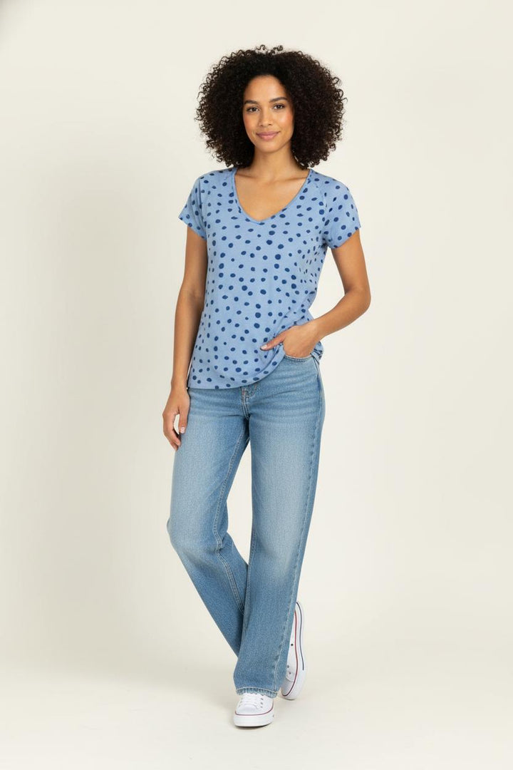 Tee-shirt Bleu à Pois Bleus - Taille M/38 de la marque One Step | PARAD97867 - Vendu par Paradigme - Image 1