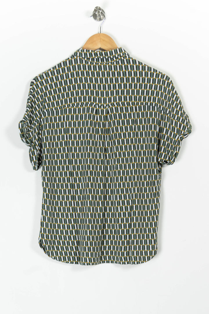 Chemisette Verte et Blanche - Taille M/38 de la marque Caroll | PARAD97868 - Vendu par Paradigme - Image 4