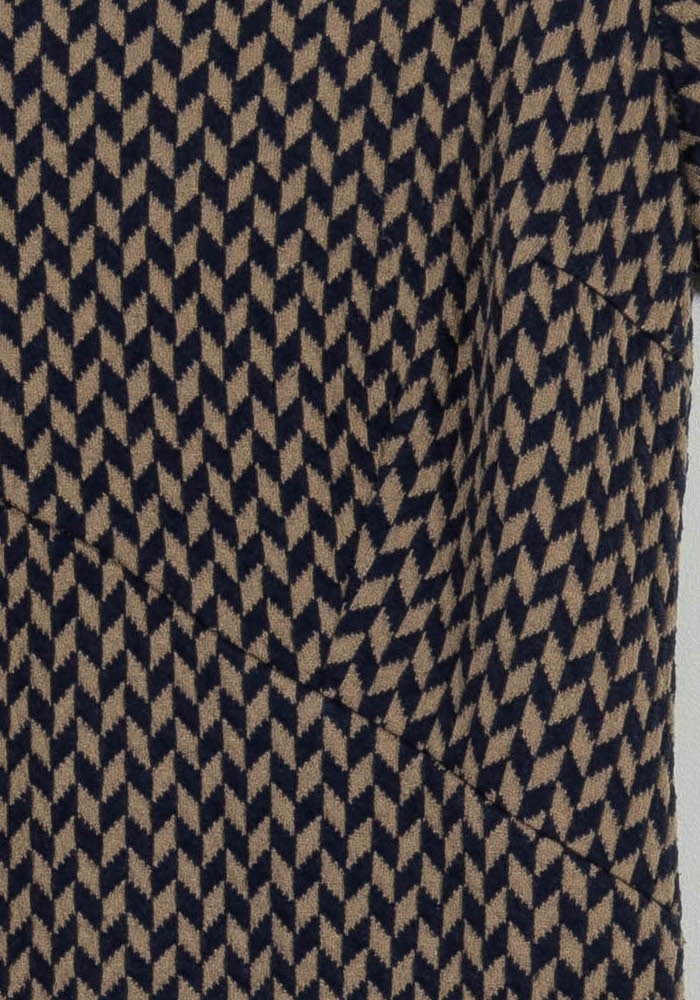 Robe Bleu et Beige - Taille L/40 de la marque La Fée Maraboutée | PARAD97870 - Vendu par Paradigme - Image 3