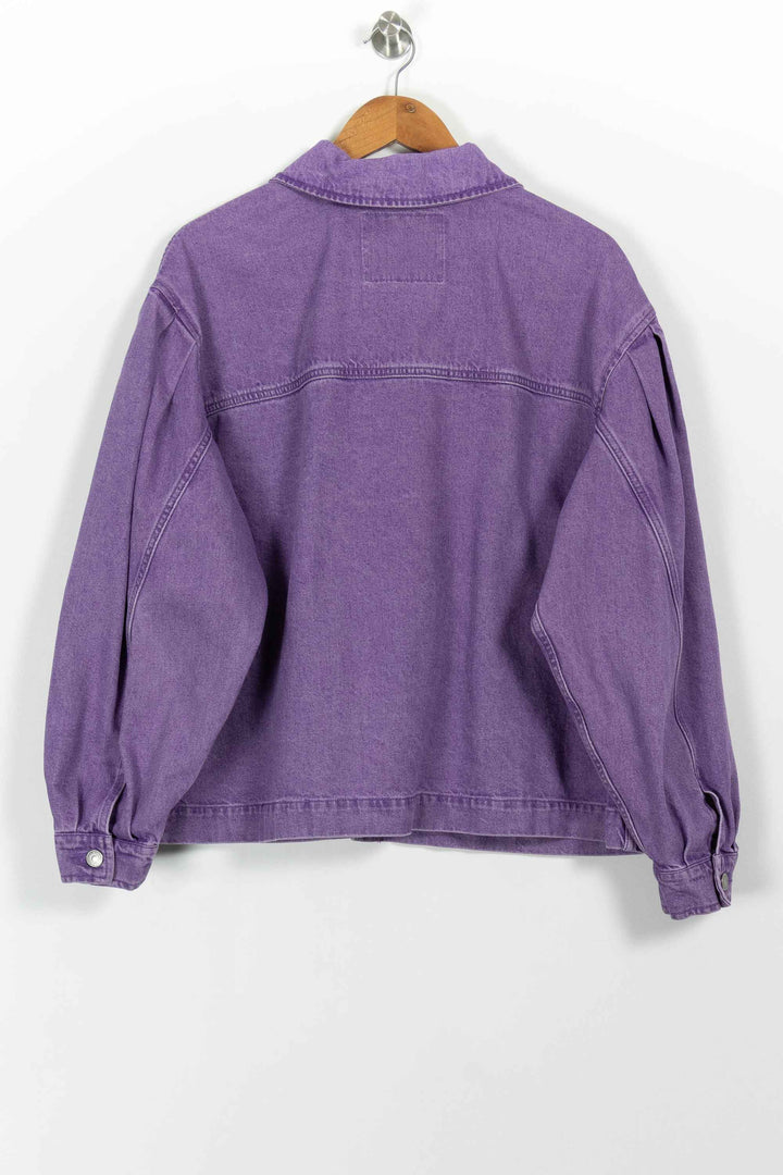 Veste en jean violette - Taille L/40 de la marque Levi's | PARAD97873 - Vendu par Paradigme - Image 4