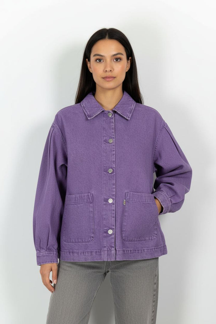 Veste en jean violette - Taille L/40 de la marque Levi's | PARAD97873 - Vendu par Paradigme - Image 1
