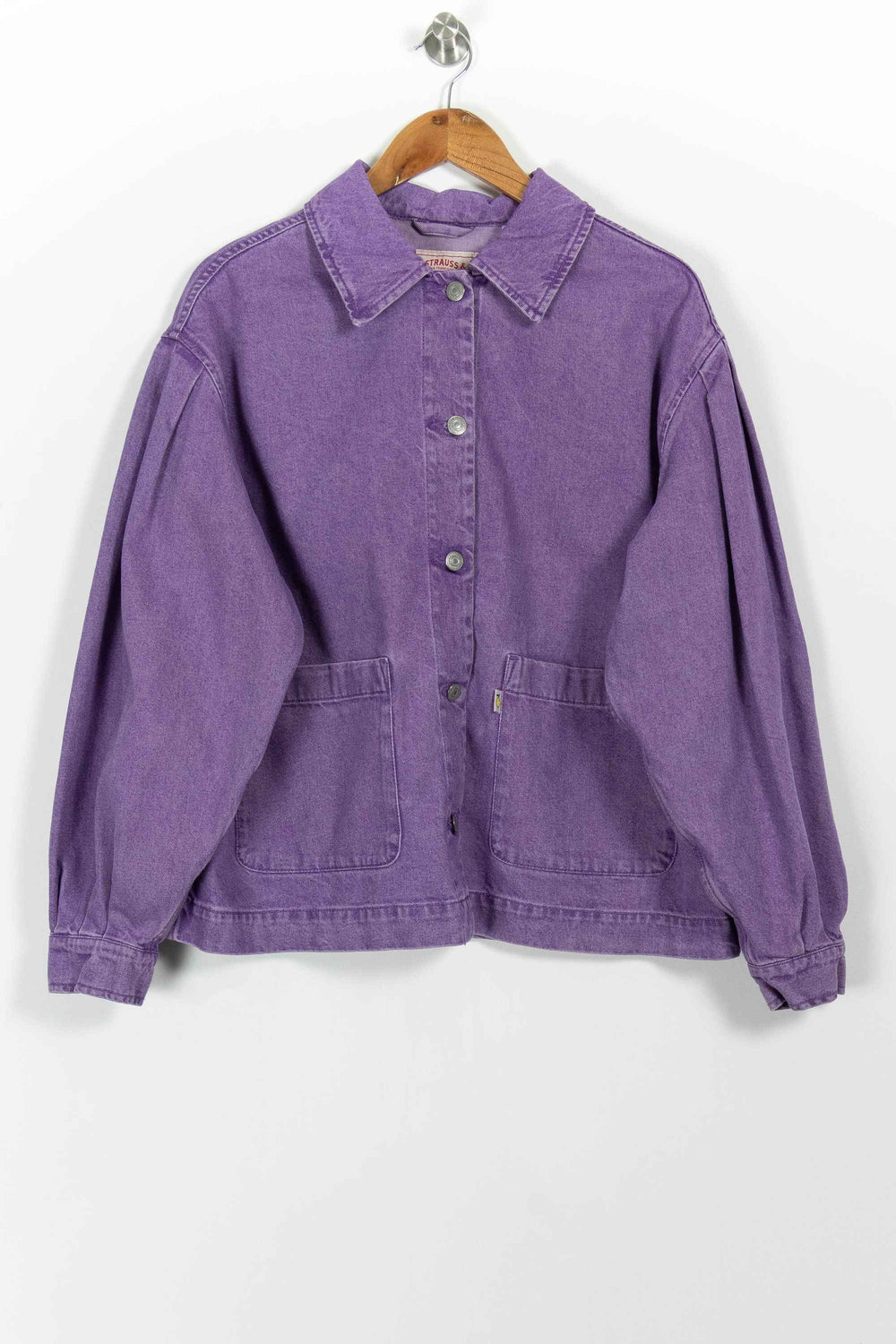 Veste en jean violette - Taille L/40 de la marque Levi's | PARAD97873 - Vendu par Paradigme - Image 2