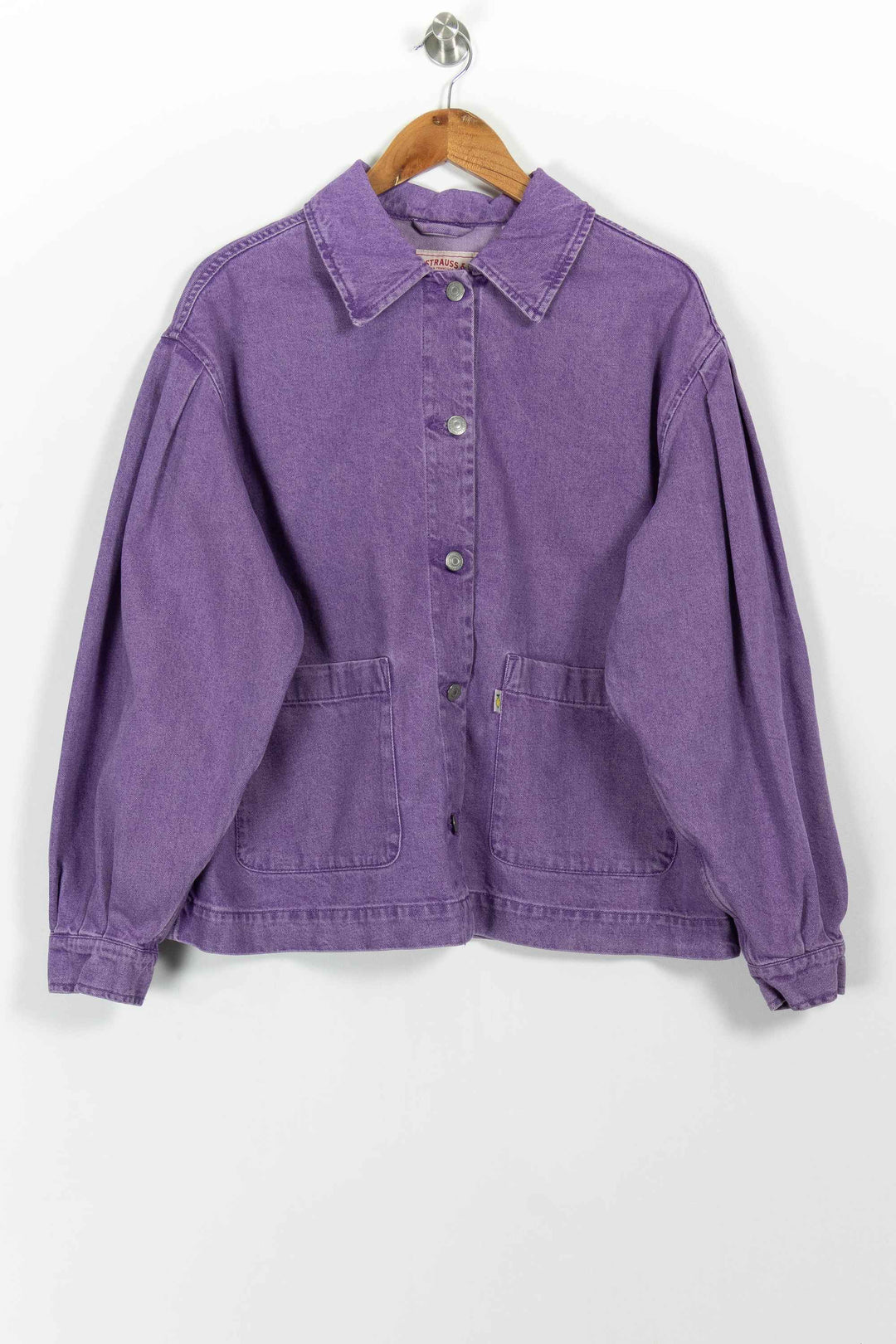 Veste en jean violette - Taille L/40 de la marque Levi's | PARAD97873 - Vendu par Paradigme - Image 2