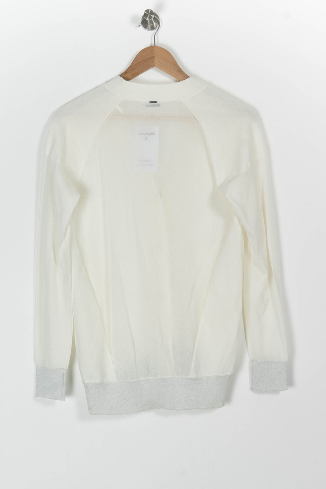 Cardigan Blanc et Gris - Taille L/40 de la marque IKKS | PARAD97875 - Vendu par Paradigme - Image 4