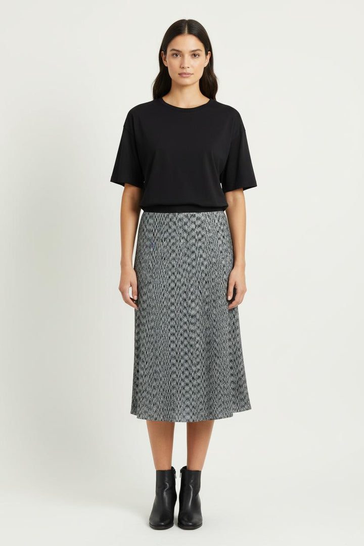 Jupe Midi Grise - Taille M/38 de la marque Sandro | PARAD97886 - Vendu par Paradigme - Image 1