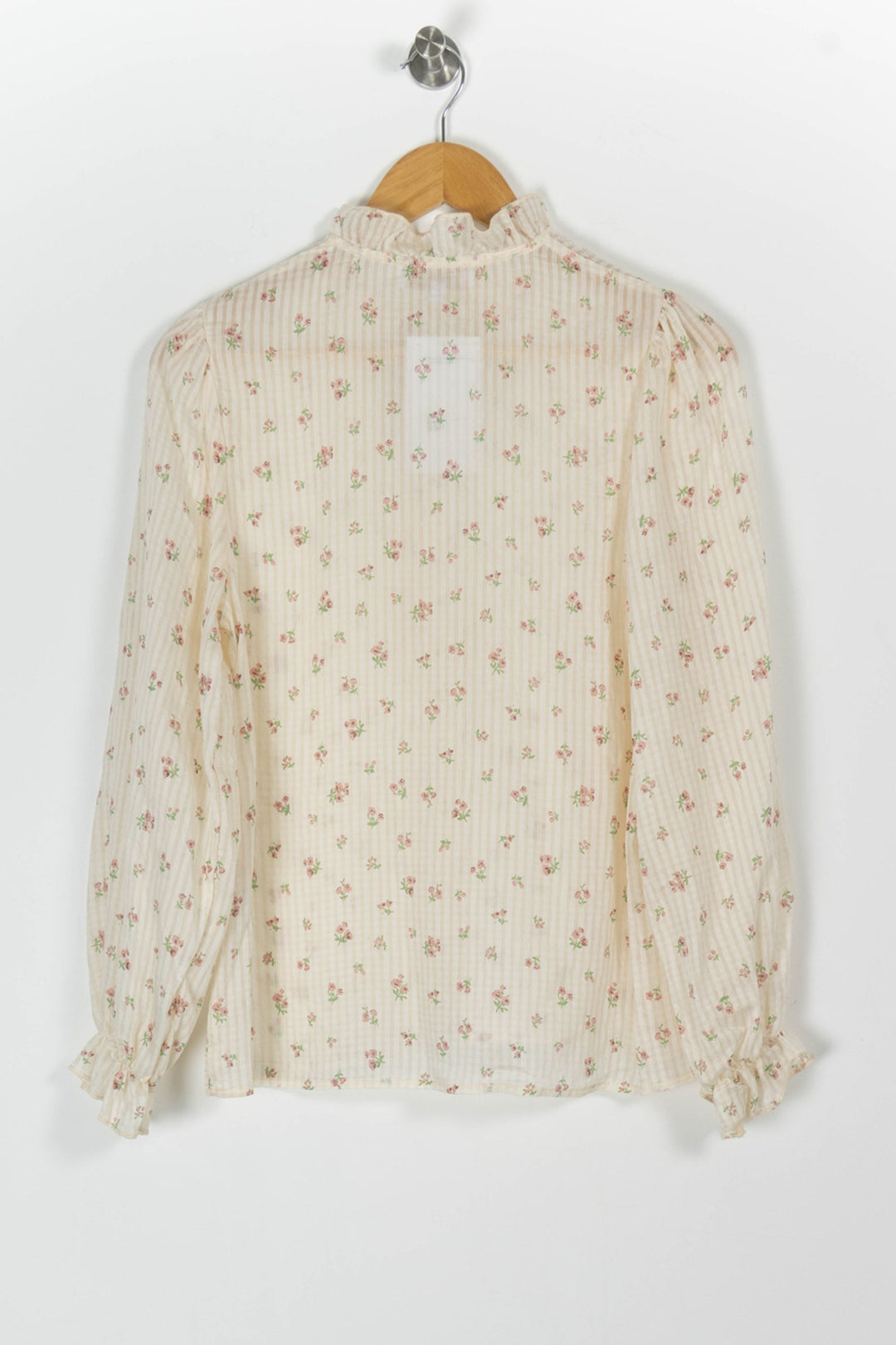 Blouse Fleurie Beige - Taille S/36 de la marque Karl Marc John | PARAD97892 - Vendu par Paradigme - Image 4
