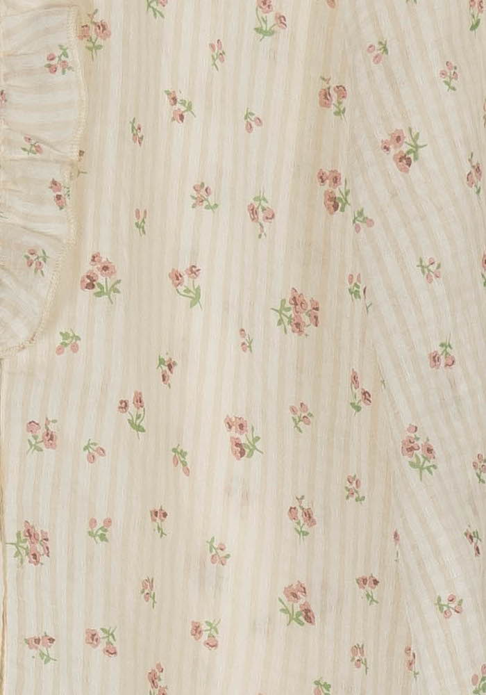 Blouse Fleurie Beige - Taille S/36 de la marque Karl Marc John | PARAD97892 - Vendu par Paradigme - Image 3