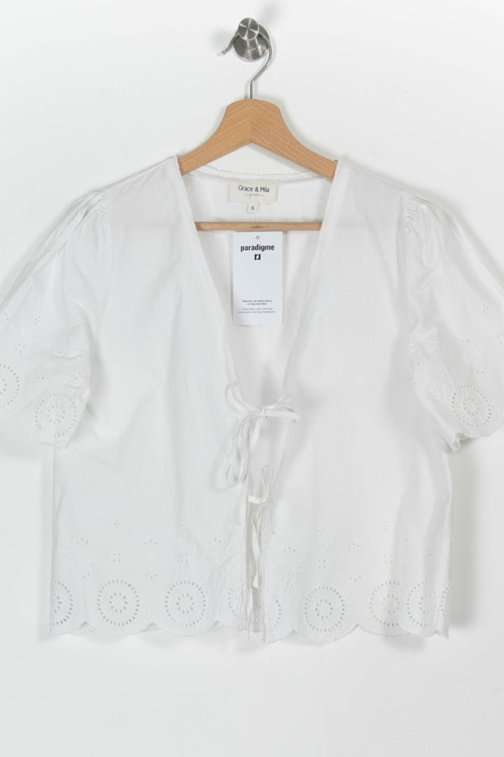 Blouse Blanche - Taille S/36 de la marque Grace & Mila | PARAD97894 - Vendu par Paradigme - Image 2