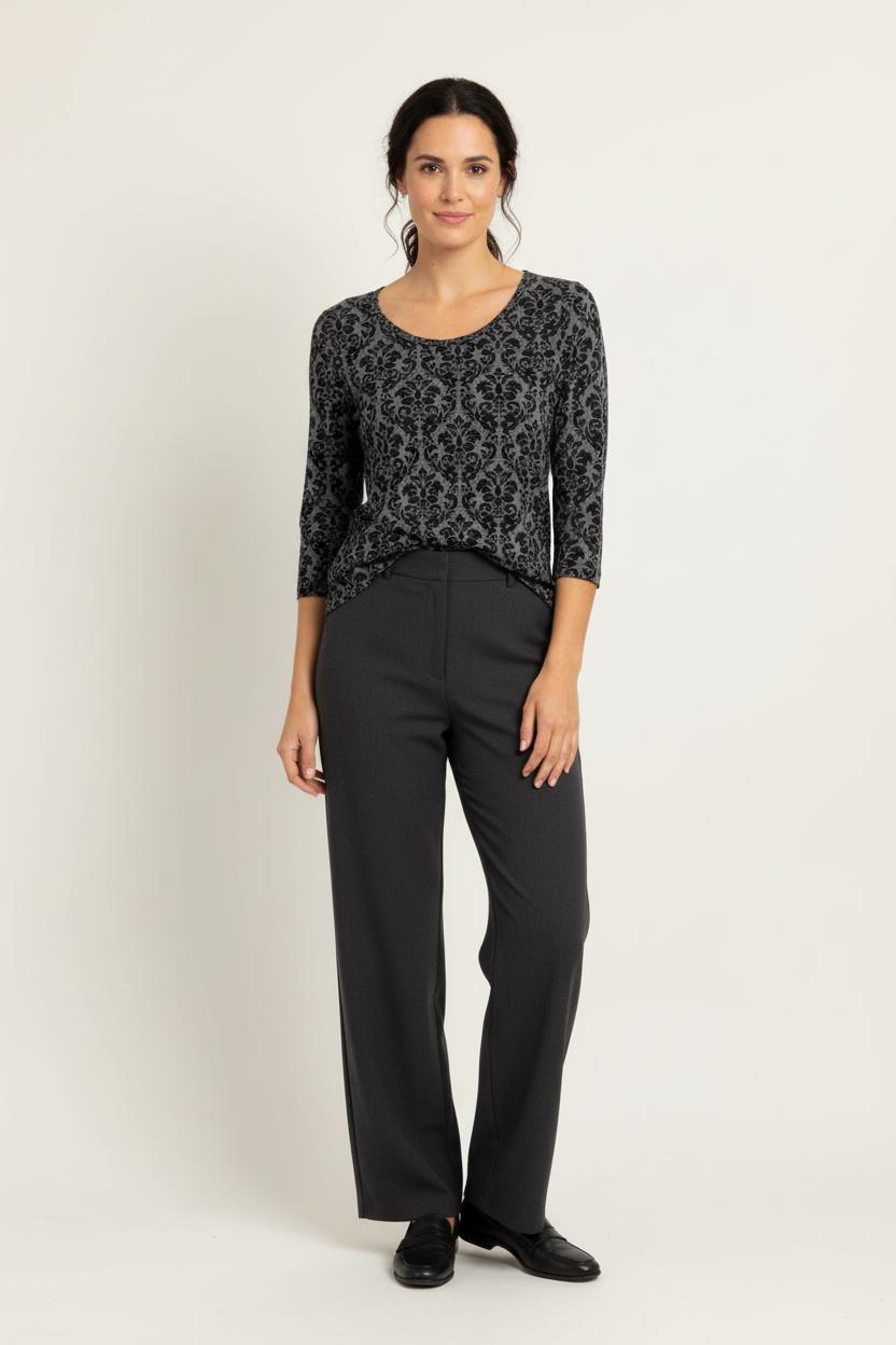 T-shirt Noir et Gris - Taille XL/42 de la marque Caroll | PARAD97895 - Vendu par Paradigme - Image 1