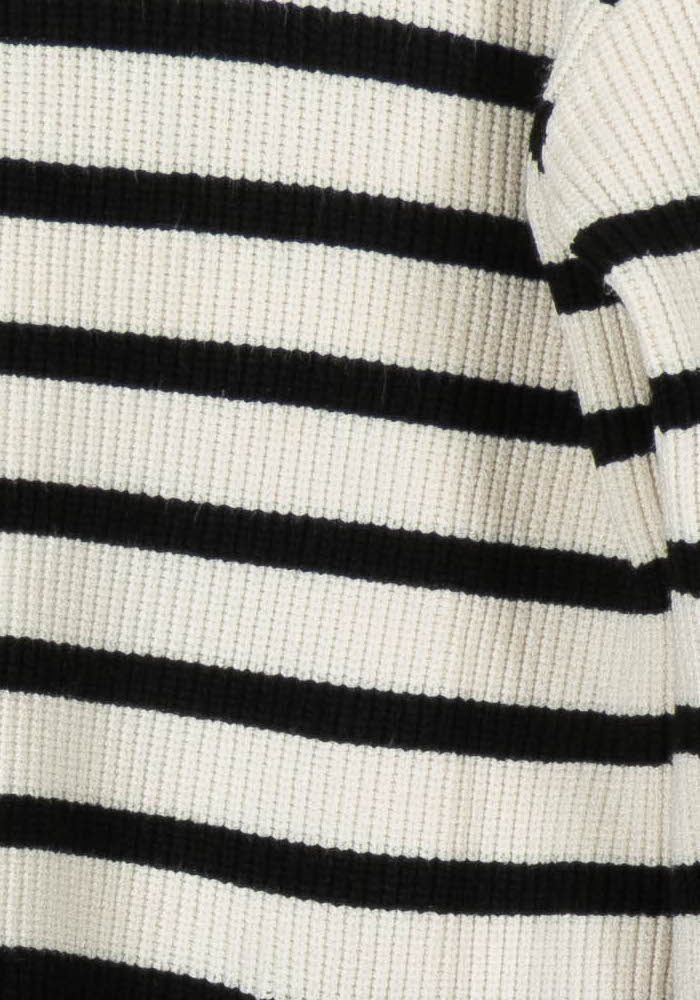 Pull Rayé Noir et Blanc - Taille XS/34 de la marque Maison 123 | PARAD97901 - Vendu par Paradigme - Image 3