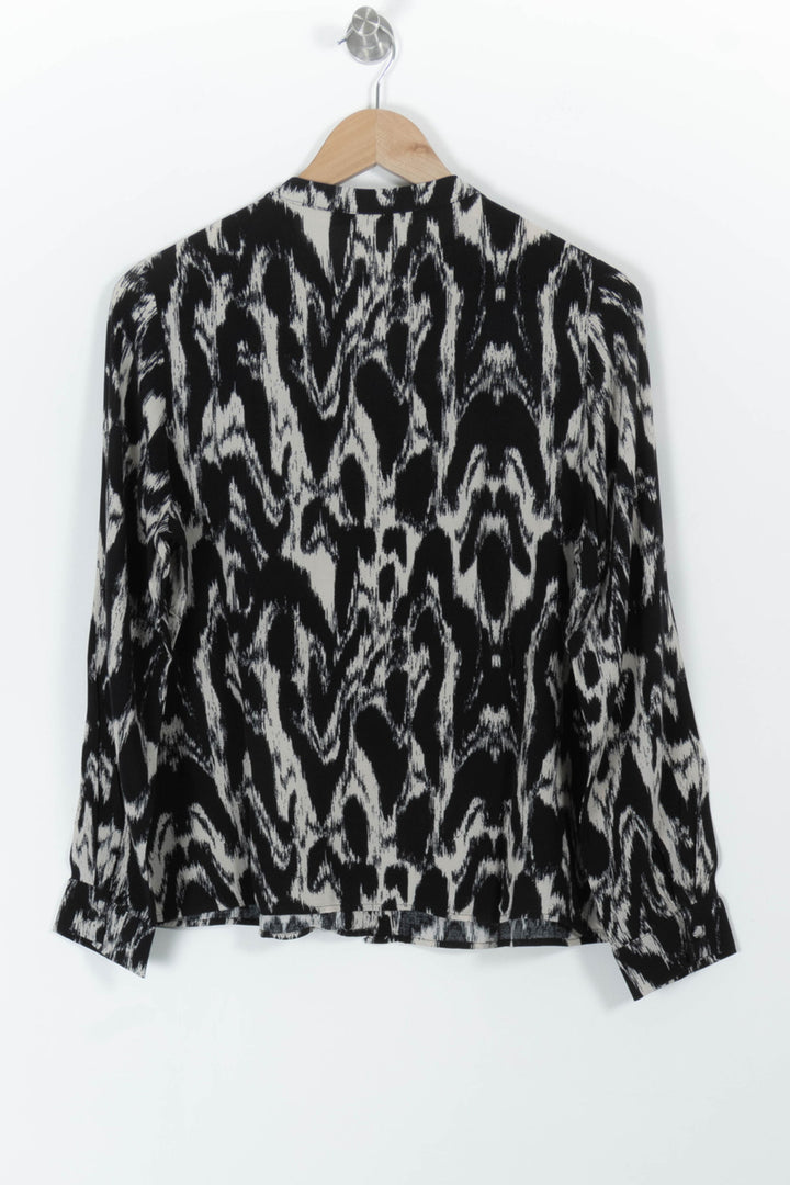 Blouse Noire et Blanche - Taille L/40 de la marque La Fée Maraboutée | PARAD97906 - Vendu par Paradigme - Image 4