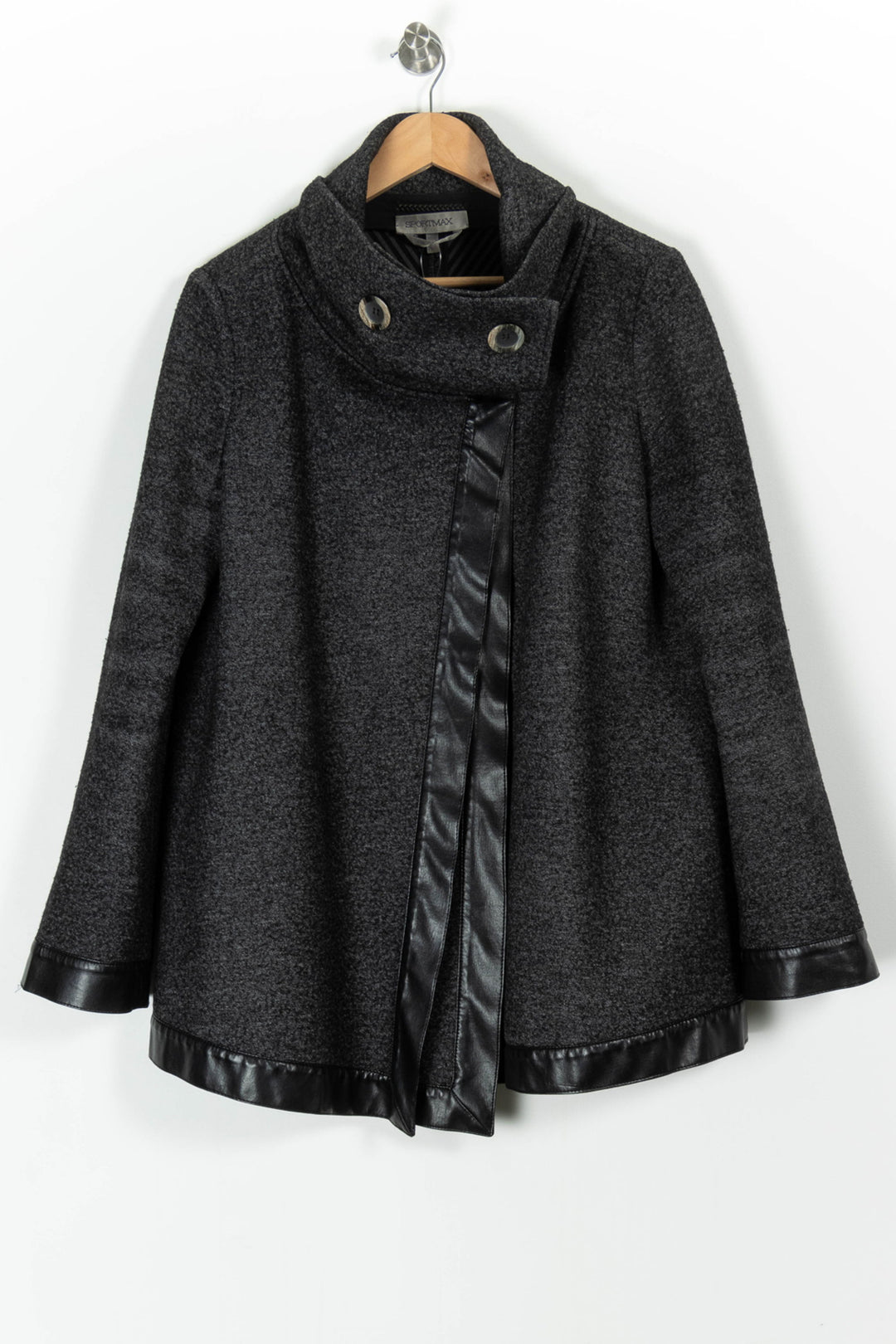 Manteau Noir - Taille XL/42 de la marque Max Mara | PARAD97914 - Vendu par Paradigme - Image 2