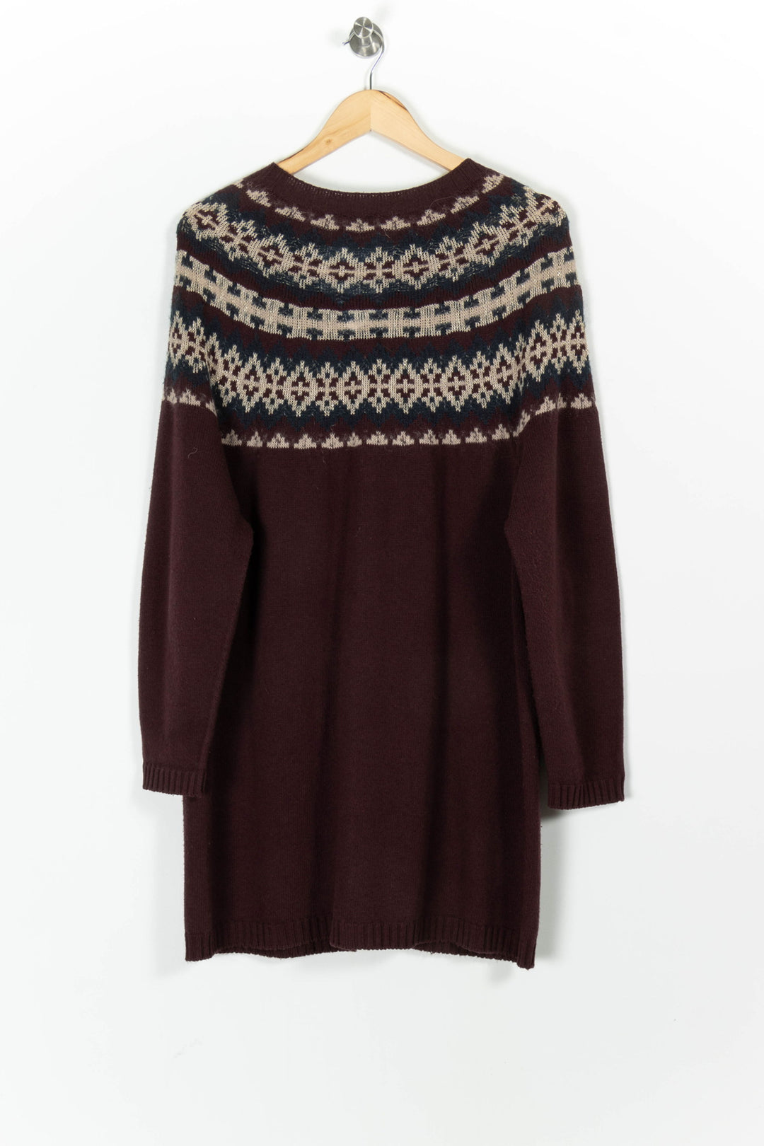 Gilet Bordeaux et Beige - Taille M/38 de la marque Marina Rinaldi | PARAD97915 - Vendu par Paradigme - Image 4
