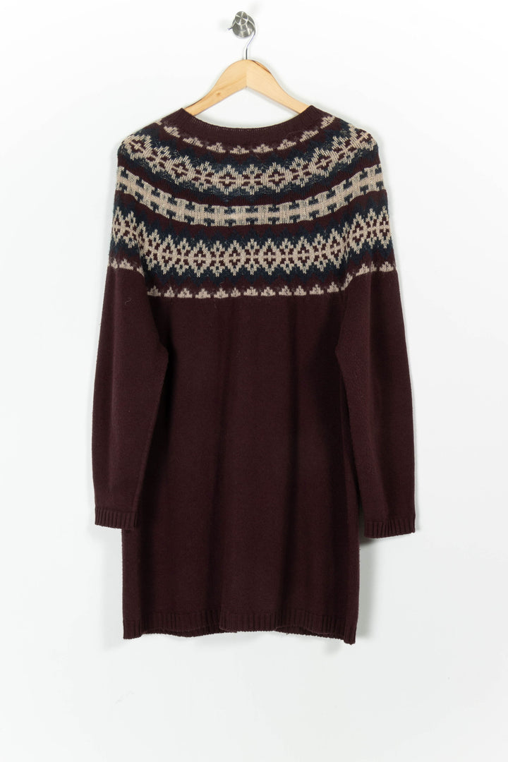Gilet Bordeaux et Beige - Taille M/38 de la marque Marina Rinaldi | PARAD97915 - Vendu par Paradigme - Image 4