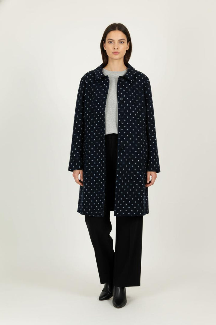 Manteau Bleu et Blanc - Taille XXXL/46 de la marque Weekend Max Mara | PARAD97916 - Vendu par Paradigme - Image 1
