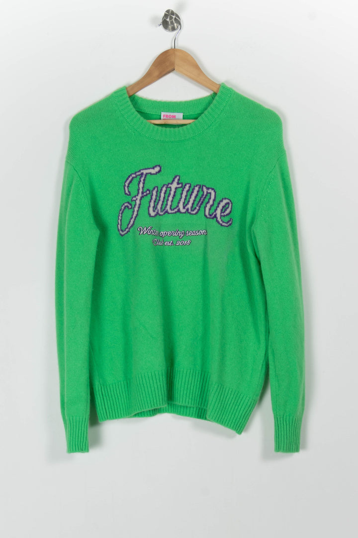 Pull Col Rond Vert - Taille L/40 de la marque From Future | PARAD97934 - Vendu par Paradigme - Image 2