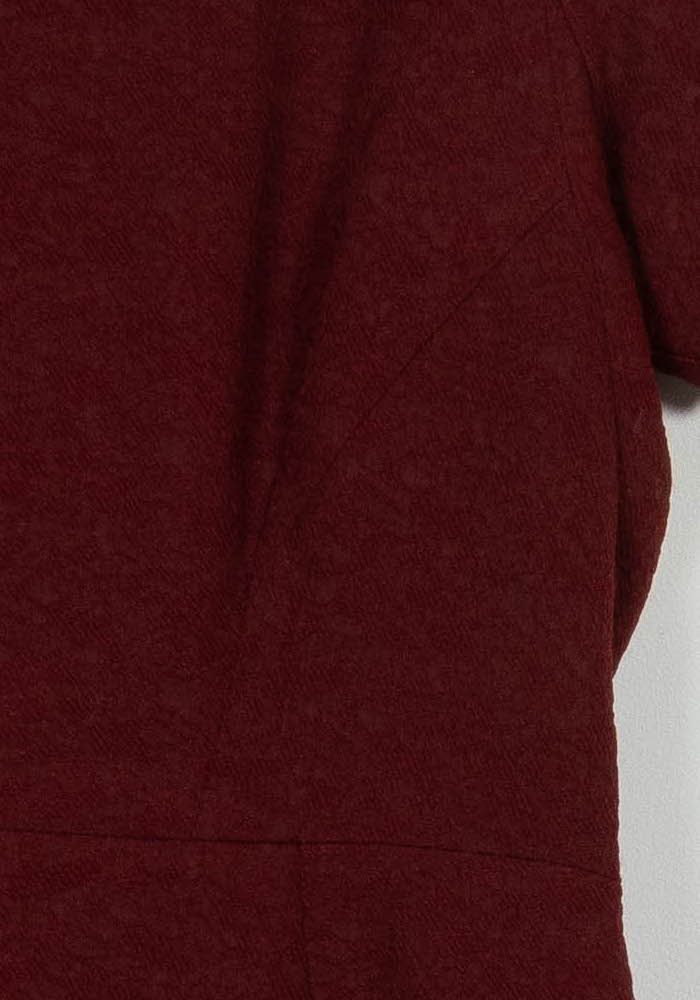Robe Courte Bordeaux - Taille L/40 de la marque The Kooples | PARAD97936 - Vendu par Paradigme - Image 3