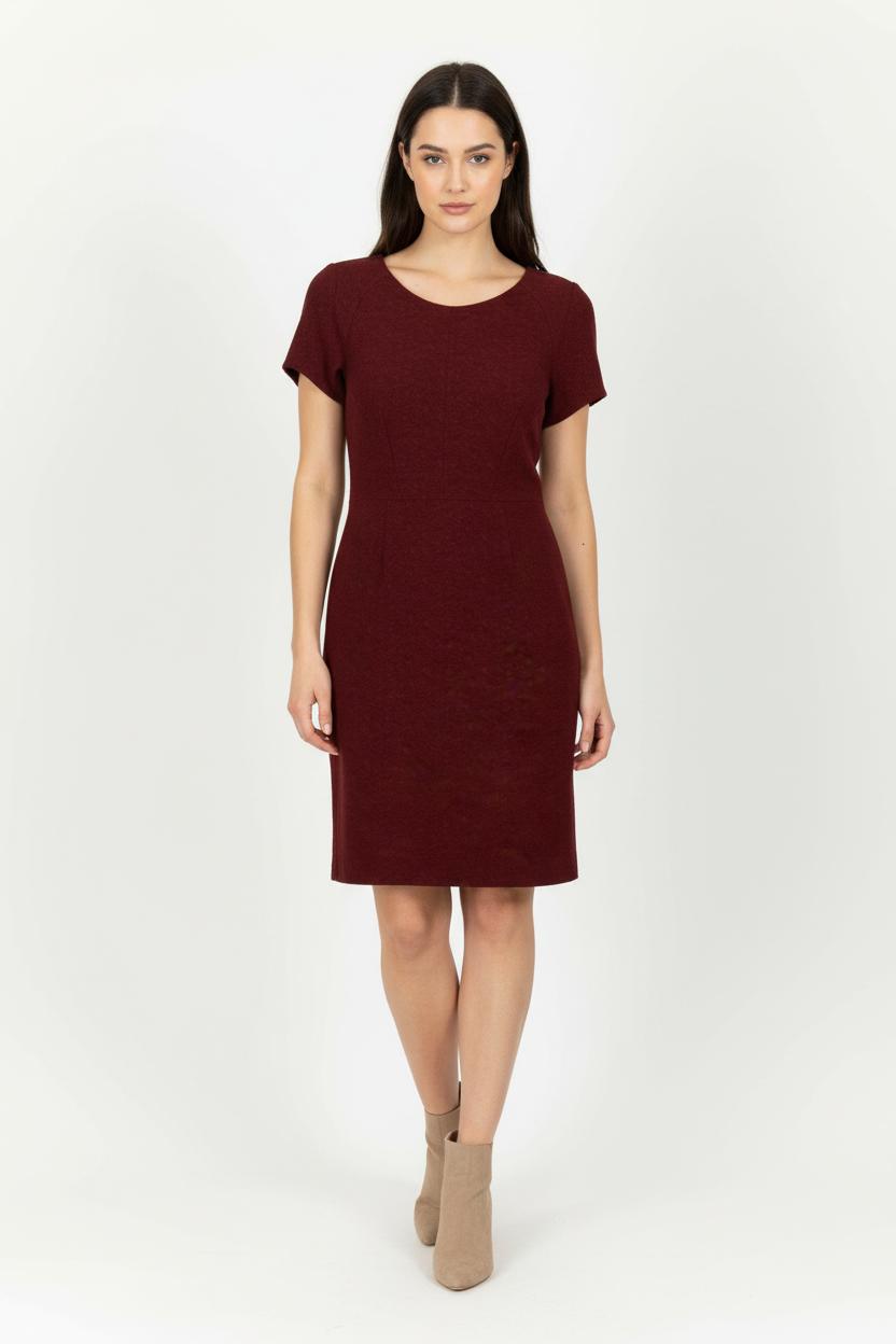 Robe Courte Bordeaux - Taille L/40 de la marque The Kooples | PARAD97936 - Vendu par Paradigme - Image 1