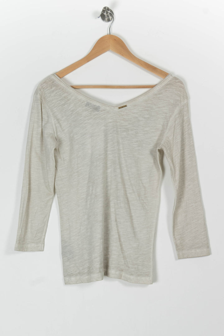 Tee-shirt Blanc et Doré - Taille S/36 de la marque One Step | PARAD97938 - Vendu par Paradigme - Image 4