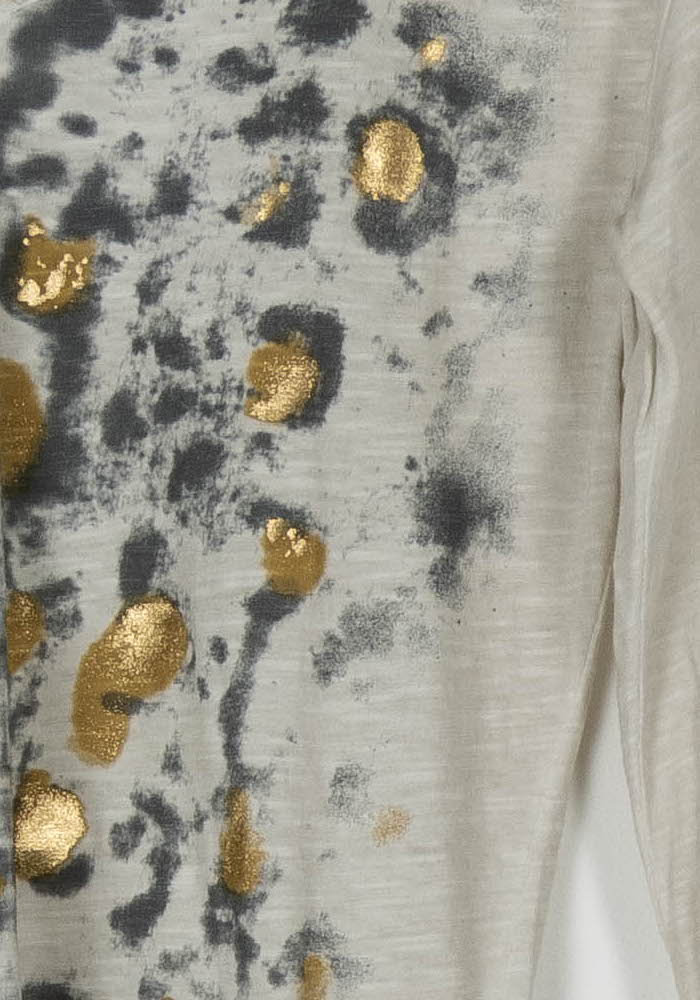Tee-shirt Blanc et Doré - Taille S/36 de la marque One Step | PARAD97938 - Vendu par Paradigme - Image 3