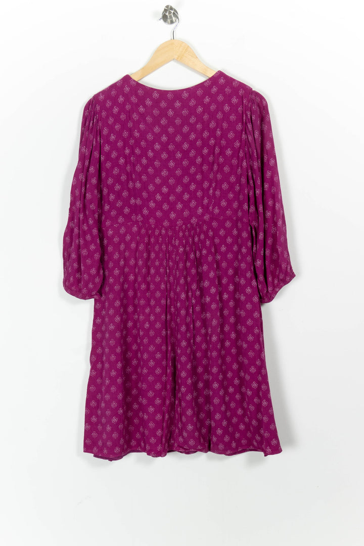 Robe Courte Violette - Taille M/38 de la marque Maison 123 | PARAD97950 - Vendu par Paradigme - Image 4