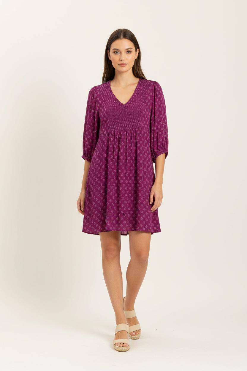 Robe Courte Violette - Taille M/38 de la marque Maison 123 | PARAD97950 - Vendu par Paradigme - Image 1