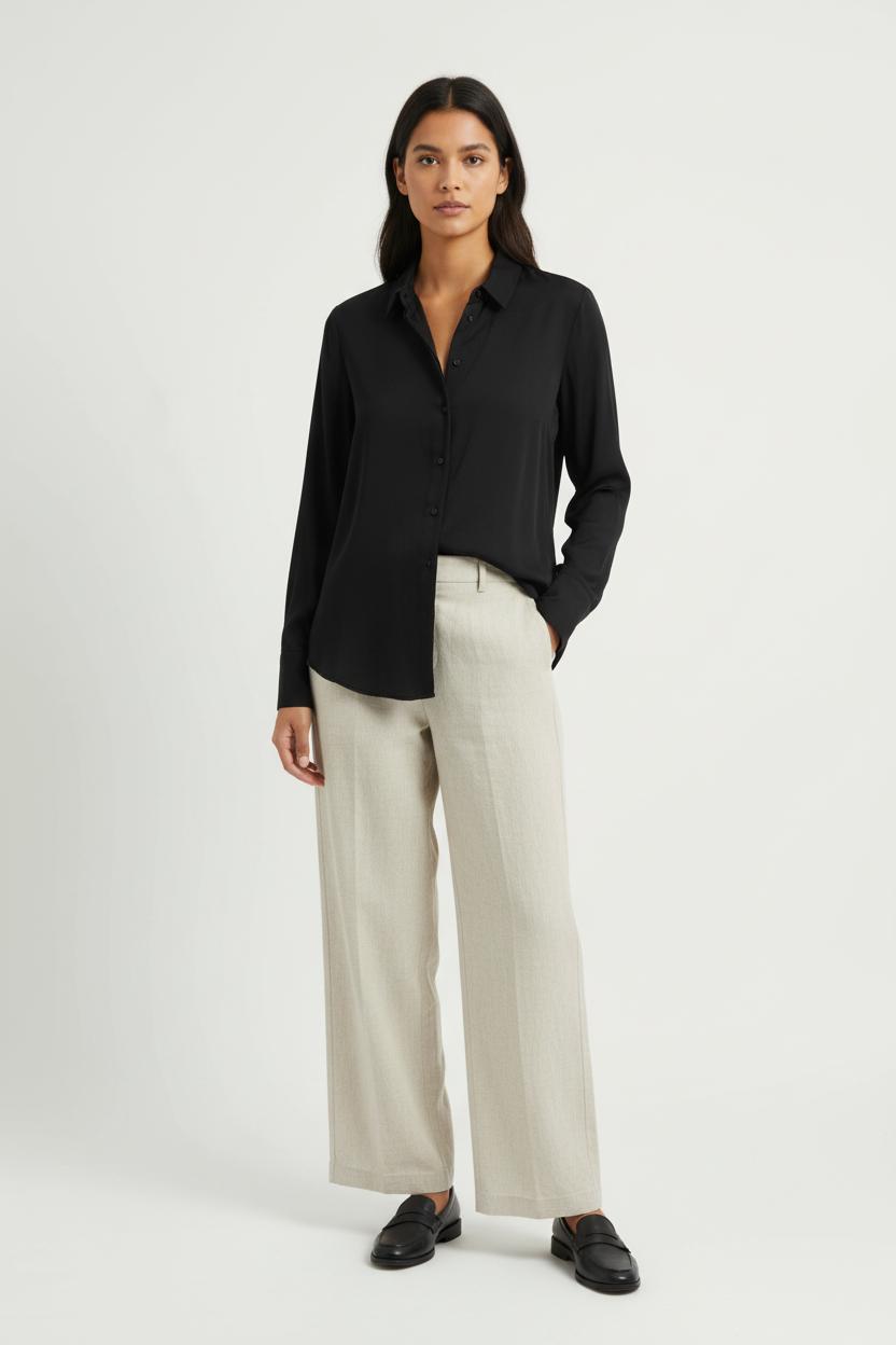 Chemise Noire - Taille M/38 de la marque Sud express | PARAD97951 - Vendu par Paradigme - Image 1