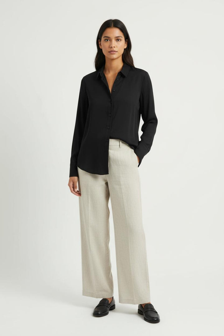 Chemise Noire - Taille M/38 de la marque Sud express | PARAD97951 - Vendu par Paradigme - Image 1